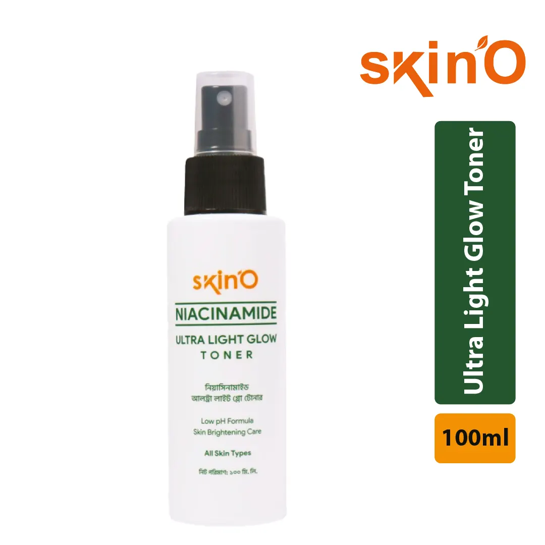 Skin'O Niacinamide Ultra Light Glow Toner 100ml front packaging