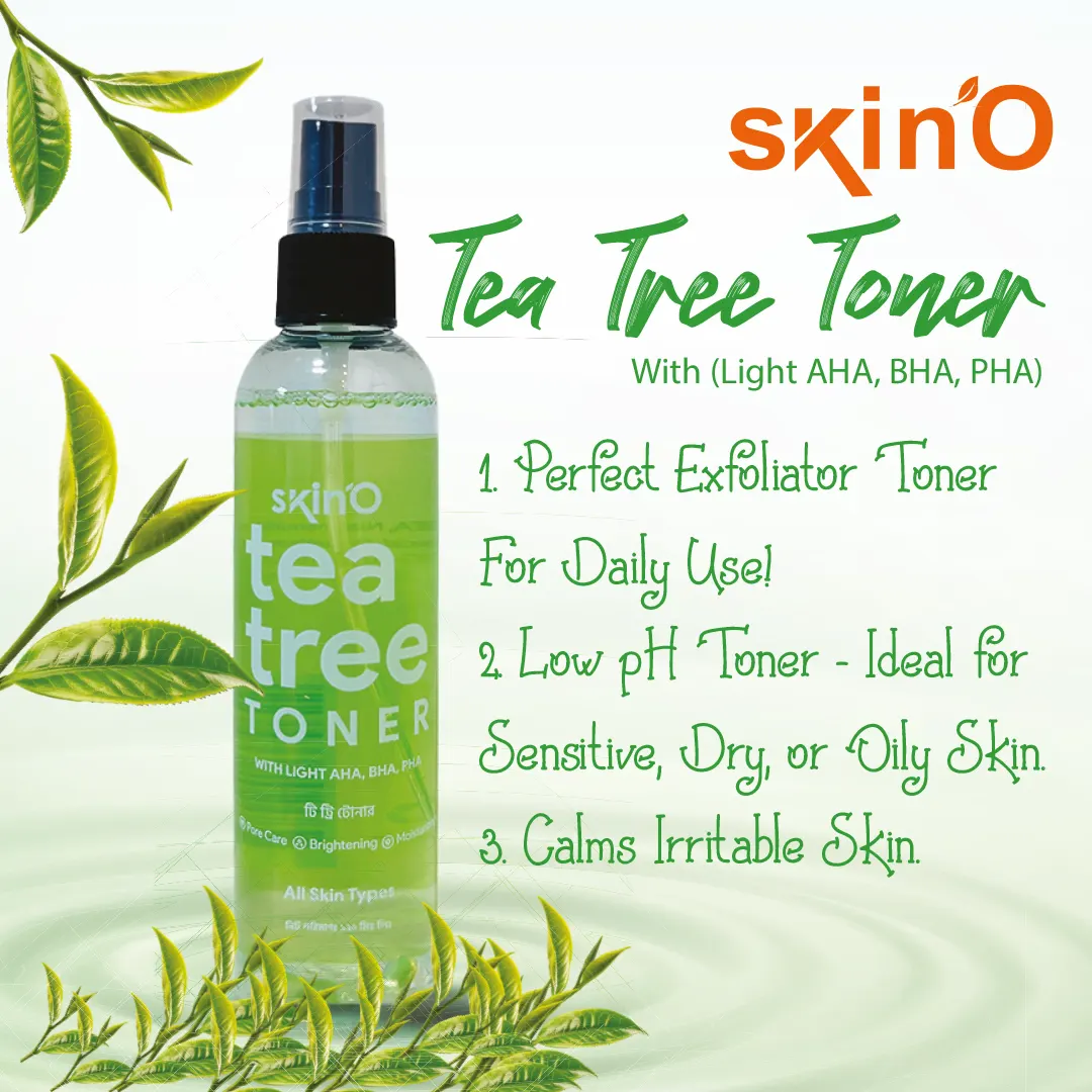 Skin'O Tea Tree Toner With Light AHA, BHA, PHA 100ml