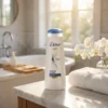 Woman using Dove Intense Repair Shampoo 170ml for silky smooth healthy hair lifestyle concept