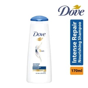 Dove Shampoo Intense Repair 170ml original white bottle front view for damaged hair care