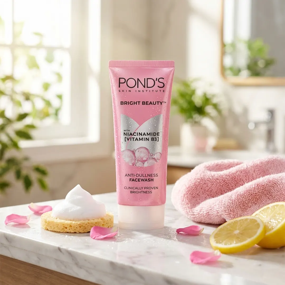 Pond's Bright Beauty Face Wash 100g daily skincare lifestyle image