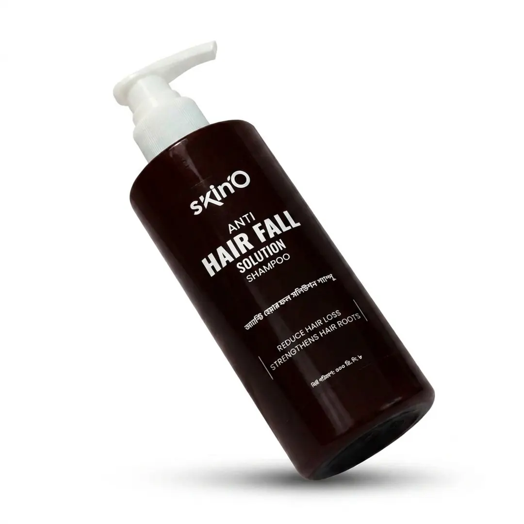skinO Anti Hair Fall Shampoo 220ml অ্যাঙ্গেল ভিউ বোতল