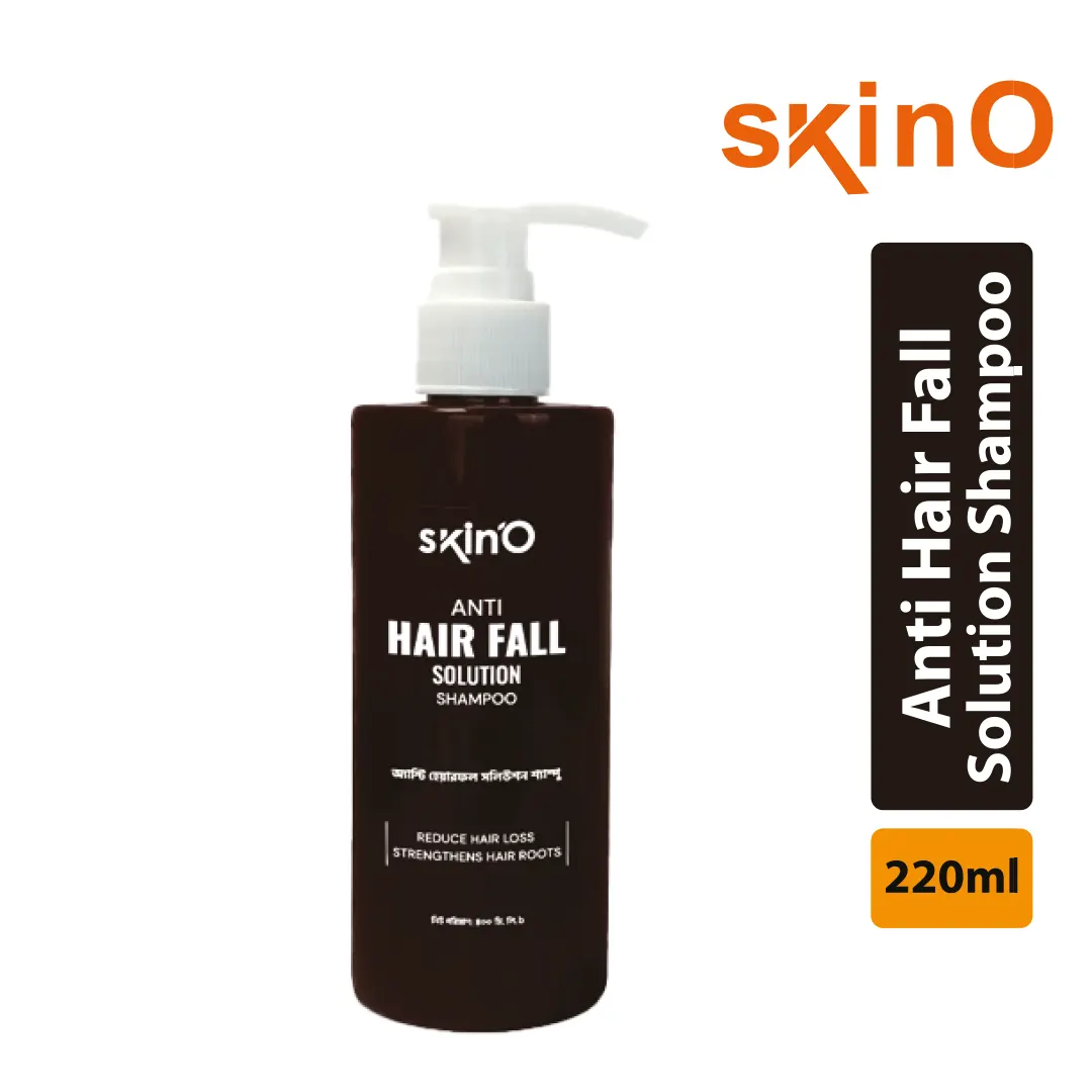 skinO Anti Hair Fall Solution Shampoo 220ml ক্লিন প্রোডাক্ট শট