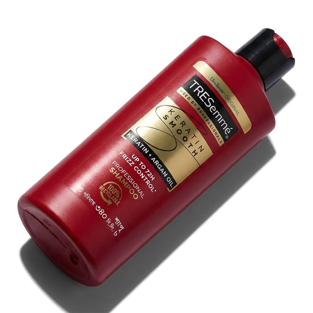 TRESemmé Keratin Smooth Shampoo 340ml premium hair smoothing shampoo bottle