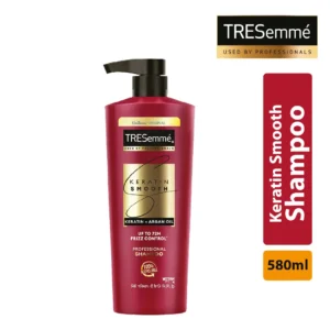 TRESemmé Keratin Smooth Shampoo 580ml for smooth, shiny, and manageable hair